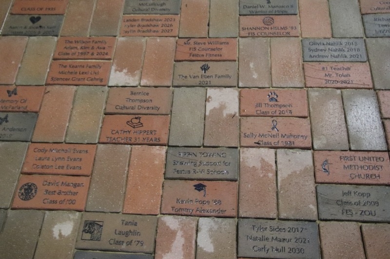 bricks at Legacy Circle at Tiger Stadium
